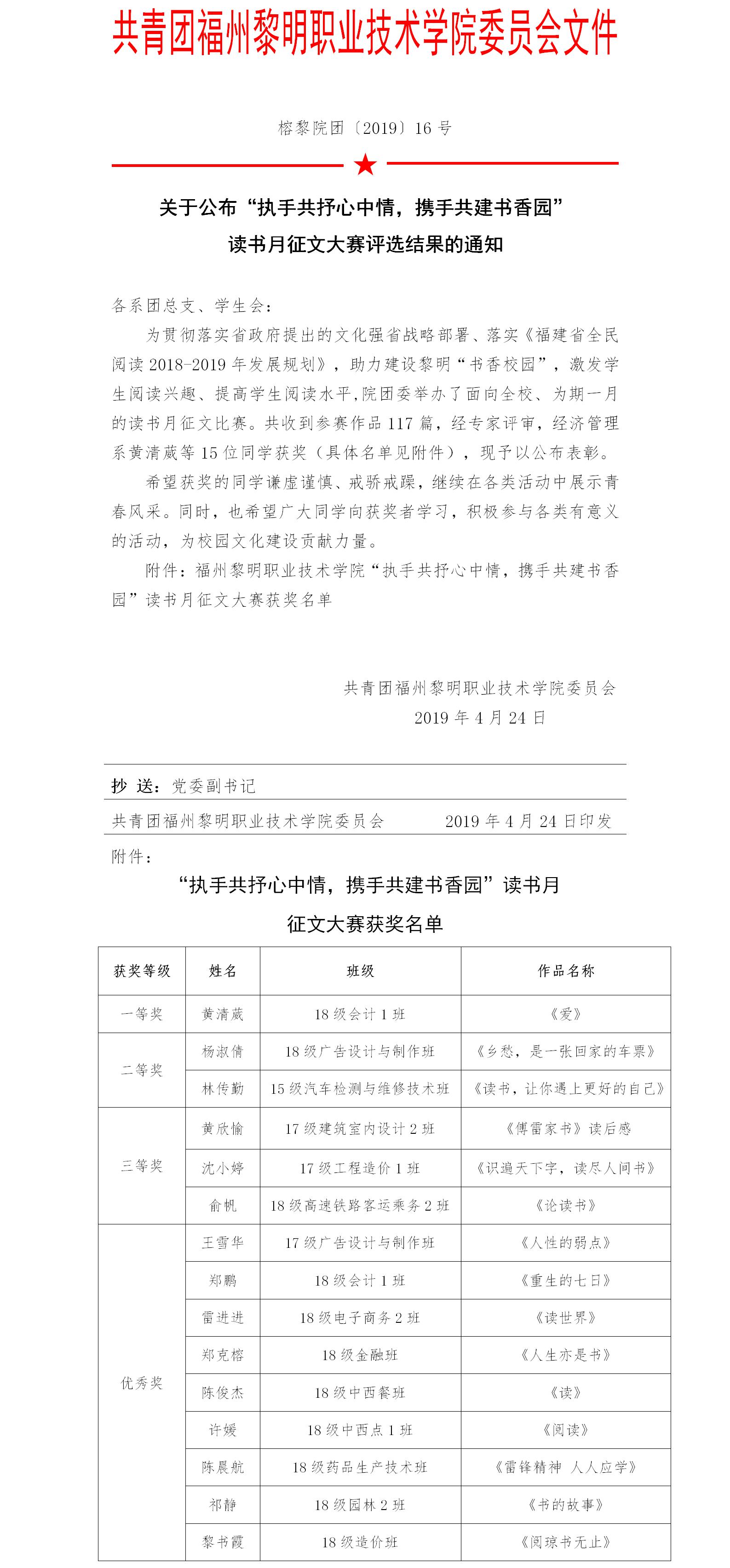 榕黎院团〔2019〕16号——关于公布“执手共抒心中情，携手共建书香园”读书月征文大赛评选结果的通知.jpg
